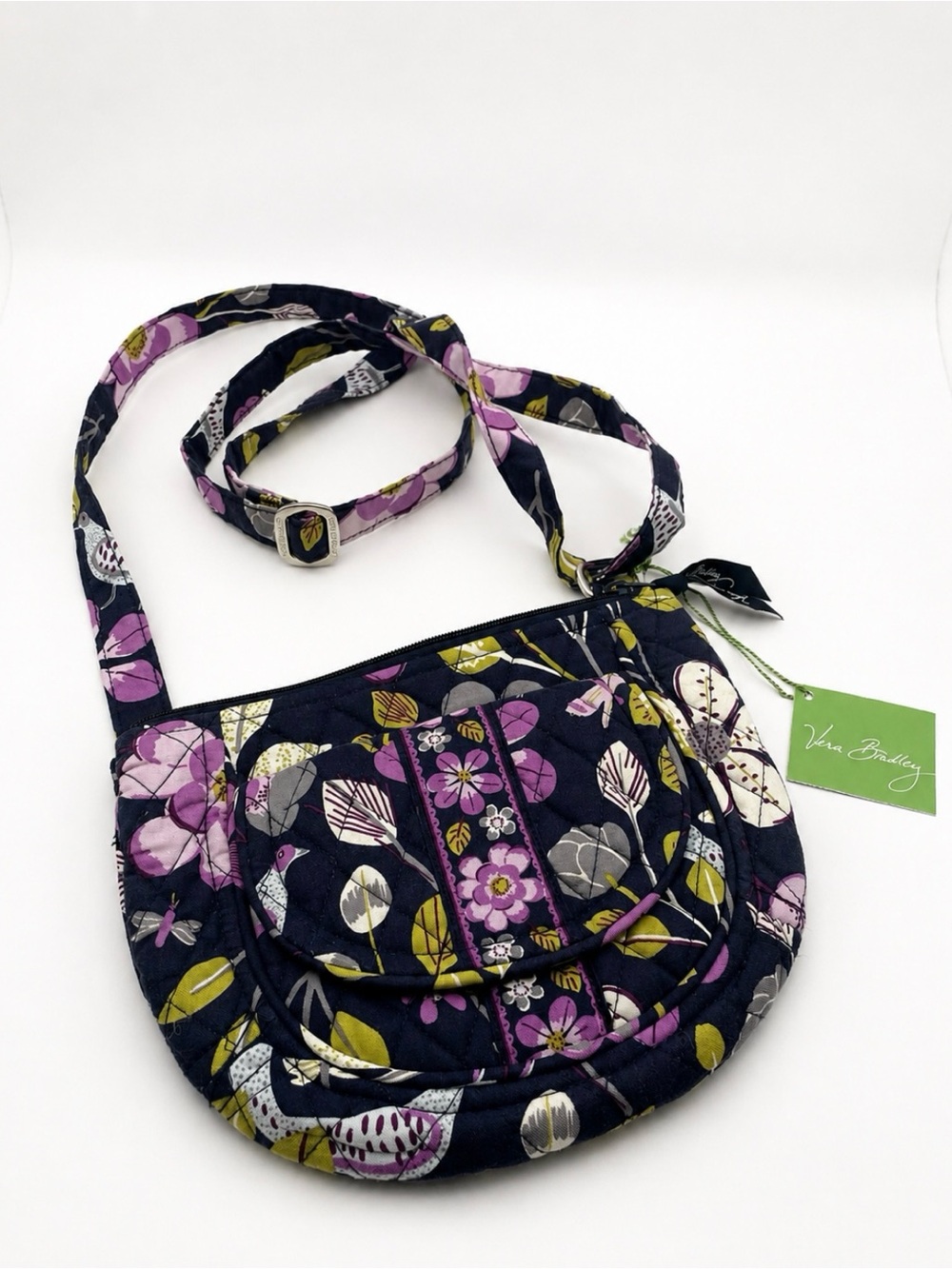 NWT Vera Bradley Lizzy Crossbody Floral Nightingale Retired Pattern